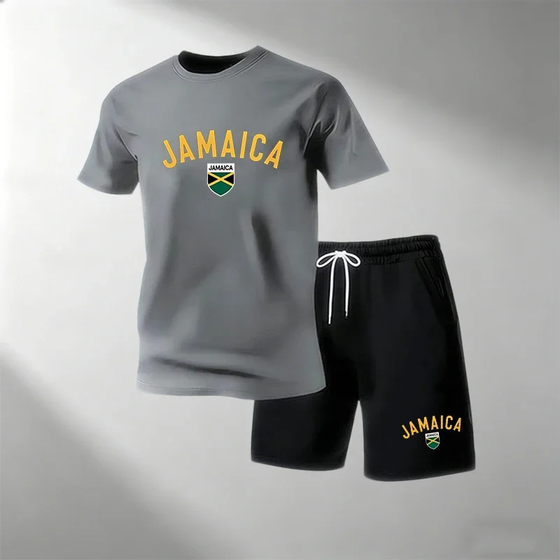 JAMAICA Summer Casual T-Shirts - Running Gear For Men 评论和价格