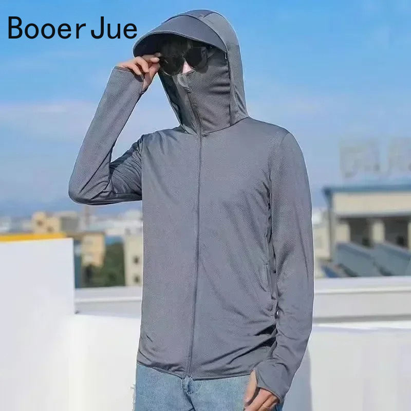 UPF50+ Men's Sun Protection Th - Running Gear For Men 评论和价格