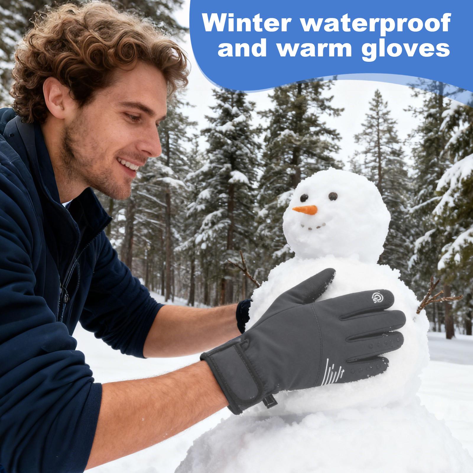Winter warm Gloves Windproof T - Running Gear Cold Weather 评论和价格