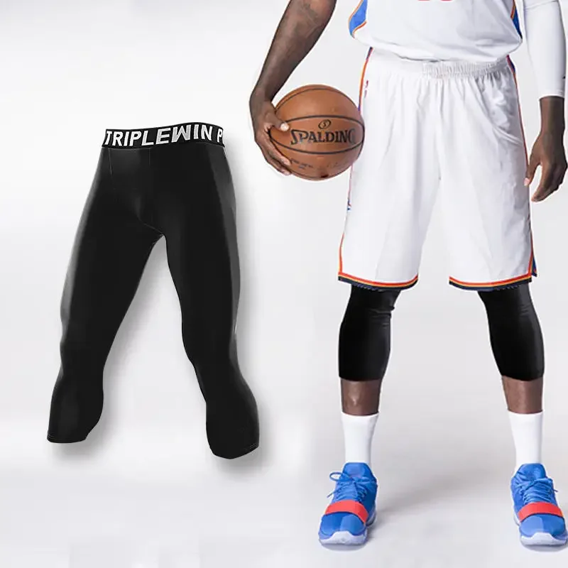 Men GYM Capri Running Tights P - Running Gear For Men 评论和价格