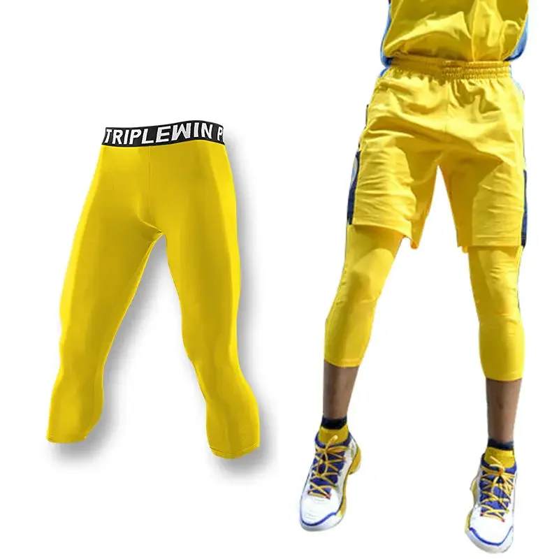 Men GYM Capri Running Tights P - Running Gear For Men 评论和价格