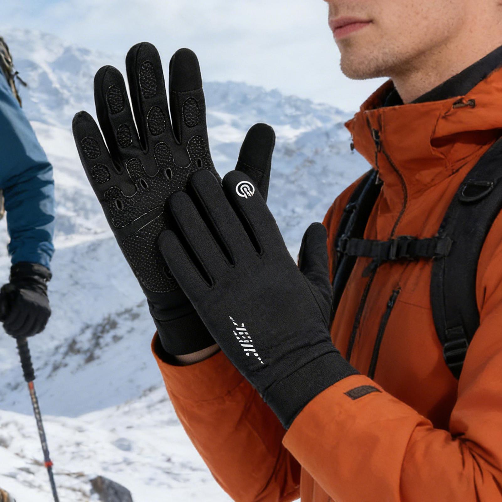 Warm Cycling Gloves Full Finge - Running Gear Cold Weather 评论和价格