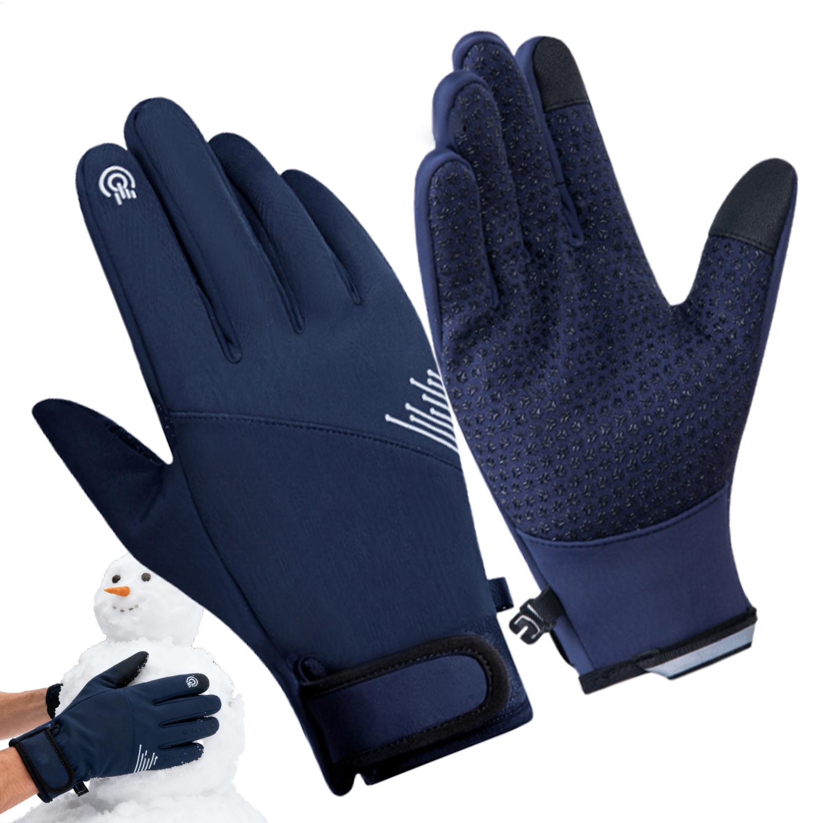 1 pair Winter Gloves Windproof - Running Gear Cold Weather 评论和价格